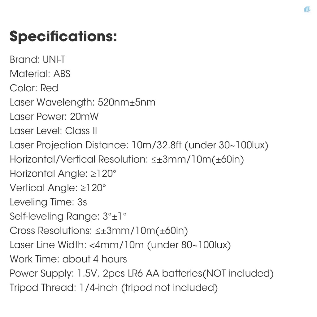 UNI-T Máy Đo Khoảng Cách Laser 2 Đường s2mwvn6