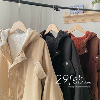 Áo khoác lót lông oversize (Ảnh thật)