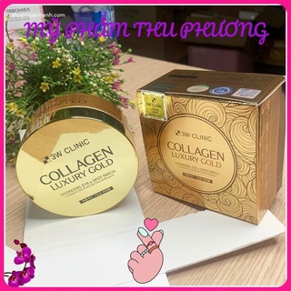 Mặt nạ mắt vàng 24k 3W Clinic Collagen Luxury Gold Hydrogel Eye & Spot Patch Mỹ phẩm Mặt nạ vàng 24k hàn quốc chính hãng