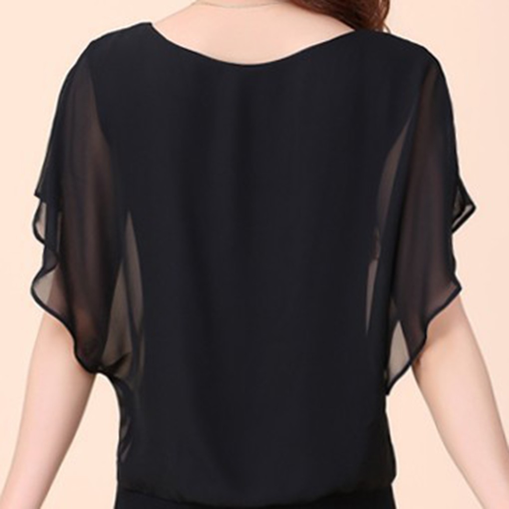 Áo dáng rộng chất Chiffon thời trang mùa hè cho phái nữ