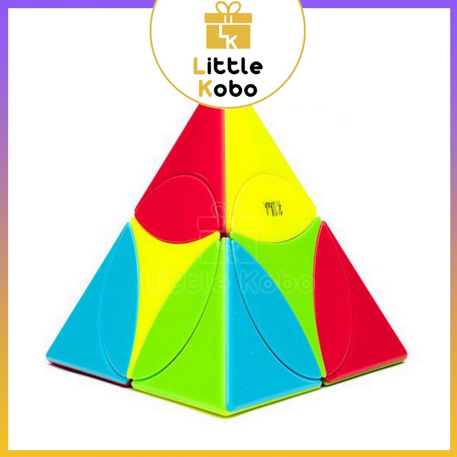 Rubik Biến Thể QiYi Ancient Coin Pyraminx Stickerless Rubic Tam Giác Đồ Chơi Trí Tuệ