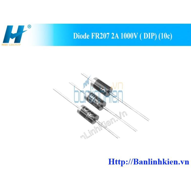 [Đi ốt] Diode FR207 2A 1000V ( DIP) (10c)