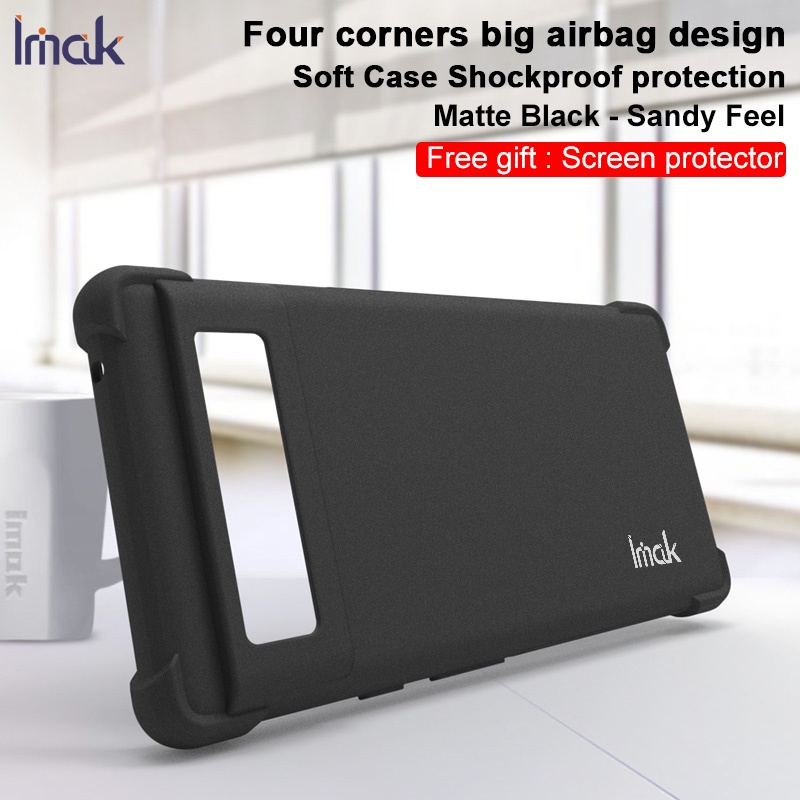 Ốp Điện Thoại TPU Silicon Mềm Mặt Nhám Màu Đen Chống Sốc Imak Cho Google Pixel 6 Pro Pixel6