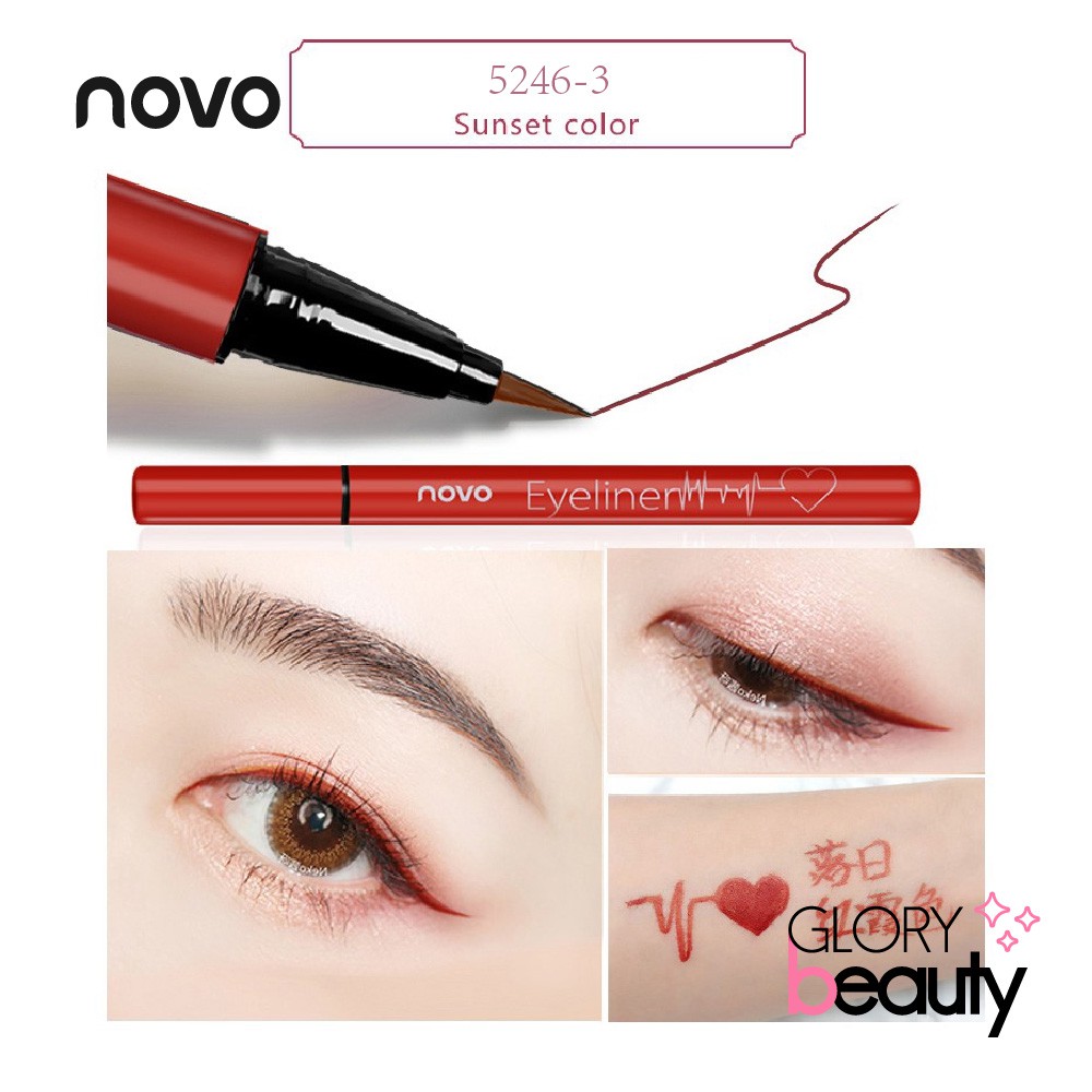 (hàng Mới Về) Bút Kẻ Mắt Novo 6 Màu Tùy Chọn Chống Nước Không Phai Tiện Dụng | BigBuy360 - bigbuy360.vn