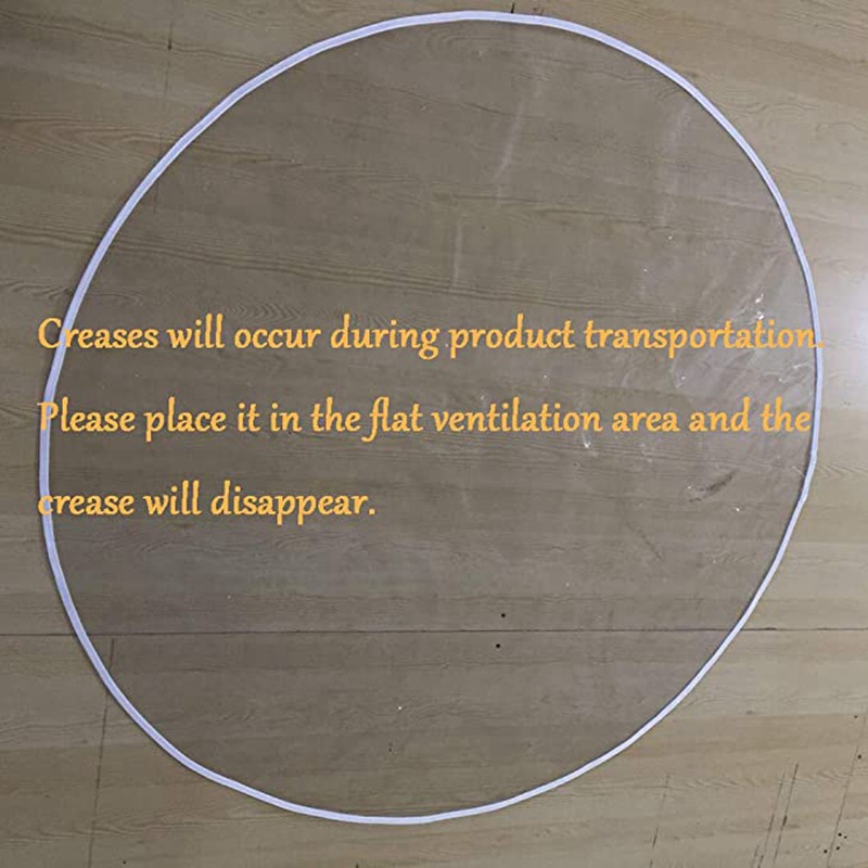 Thảm Lót Sàn Hình Tròn Trong Suốt Cỡ Lớn Chống Thấm Nước Có Thể Giặt Sạch Bảo Vệ Cho Bé Dưới Ghế Cao / Nghệ Thuật / Nghệ Thuậ