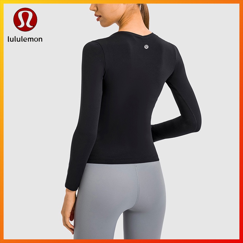 Lululemon mới yoga thể thao dài tay mỏng vừa vặn thoáng khí thoải mái phù hợp mềm mại thể dục top ds130