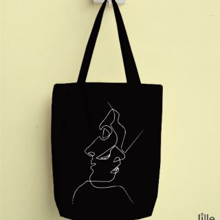 Túi vải tote nữ đeo chéo bố thời trang
