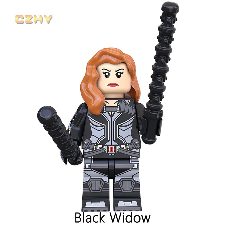 Mô Hình Đồ Chơi Khối Xây Dựng Cửa Sổ Taskmaster Crimson Dynamo Red Guardian Mini Màu Đen Dành Cho Trẻ Em