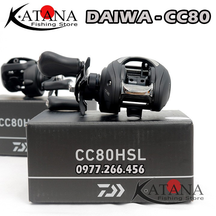 Máy câu Lure - máy ngang Daiwa CC80HSL - New 2019 - Giá Rẻ