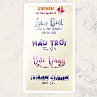 Sticker Văn Học 11 ( Cả Năm )