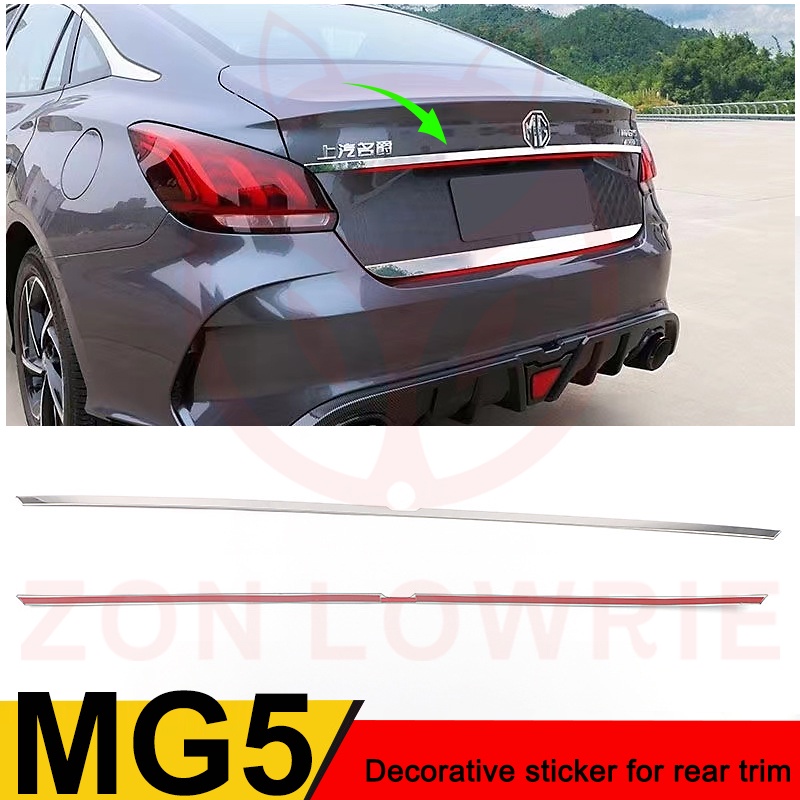 Thích hợp cho MG 21 MG5 Viền Phía Sau Miếng Dán Trang Trí MG5 Đuôi Cốp Lưng Chống Trầy Xước Dải Sáng