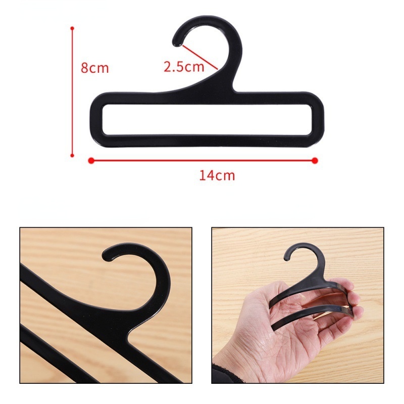Móc treo quần áo hình chữ nhật đa năng kích thước 14cm tiết kiệm không gian