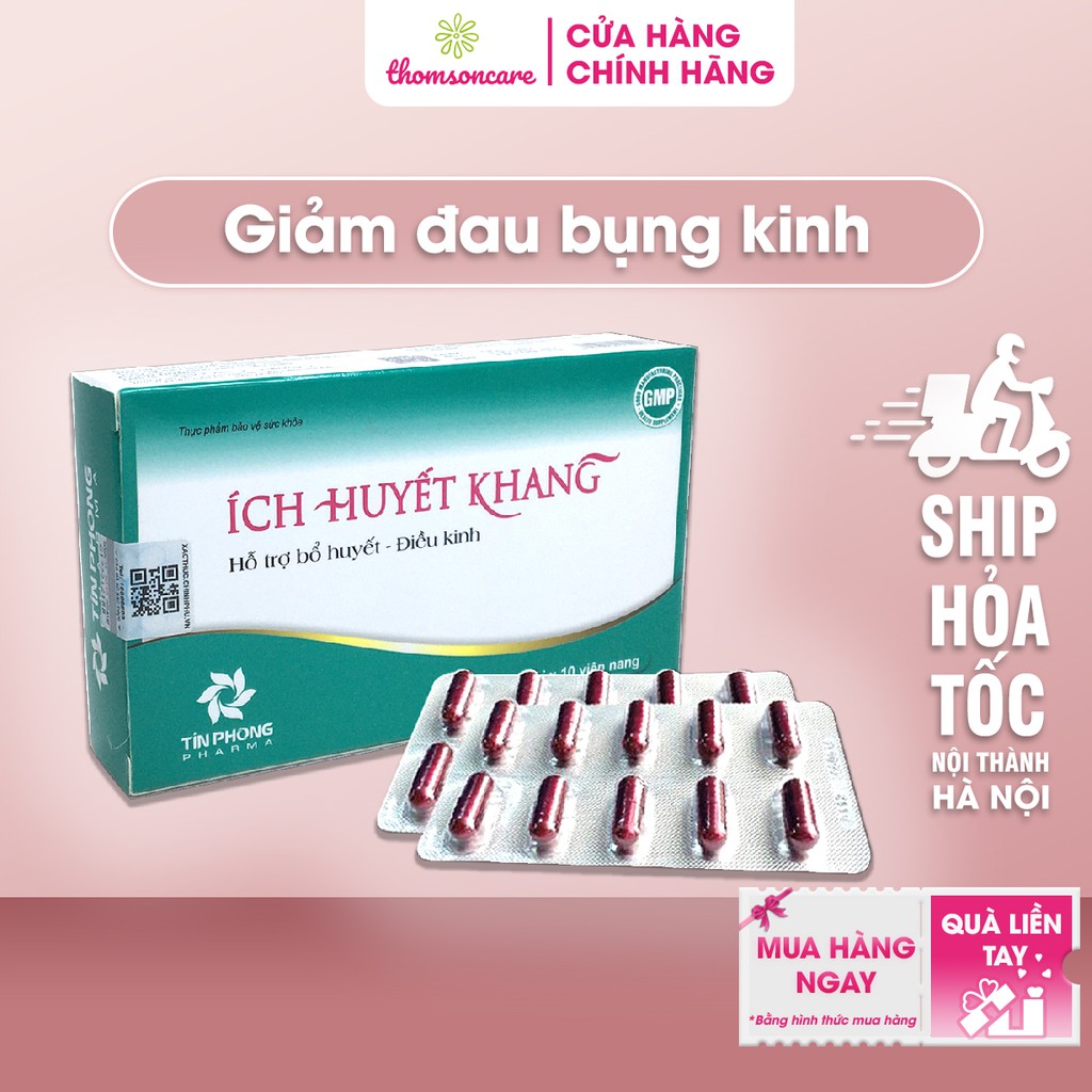 Ích Huyết Khang - Hỗ trợ ổn định kinh nguyệt, giảm đau bụng kinh