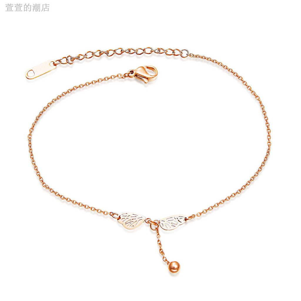 Lắc Chân Mạ Vàng Hồng Đính Hạt Xinh Xắn | BigBuy360 - bigbuy360.vn