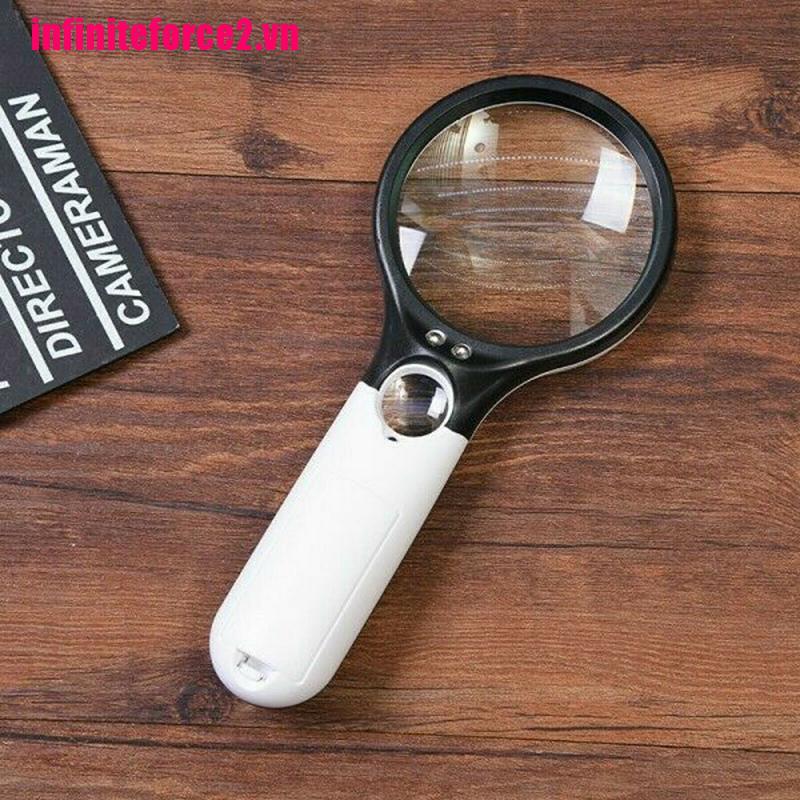 Kính Lúp Siêu Sáng 25x Kèm 3 Đèn Led Tiện Lợi