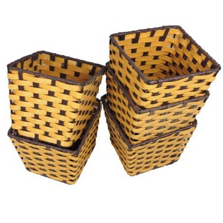 cốc nhựa giả mây vuông - tròn