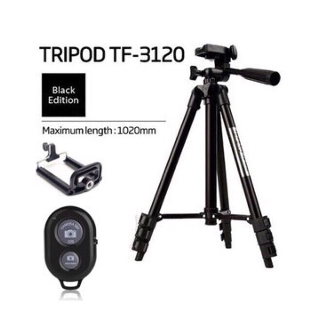 Bộ chụp ảnh 3 chân Tripod 3120 tặng kèm remote chụp ảnh