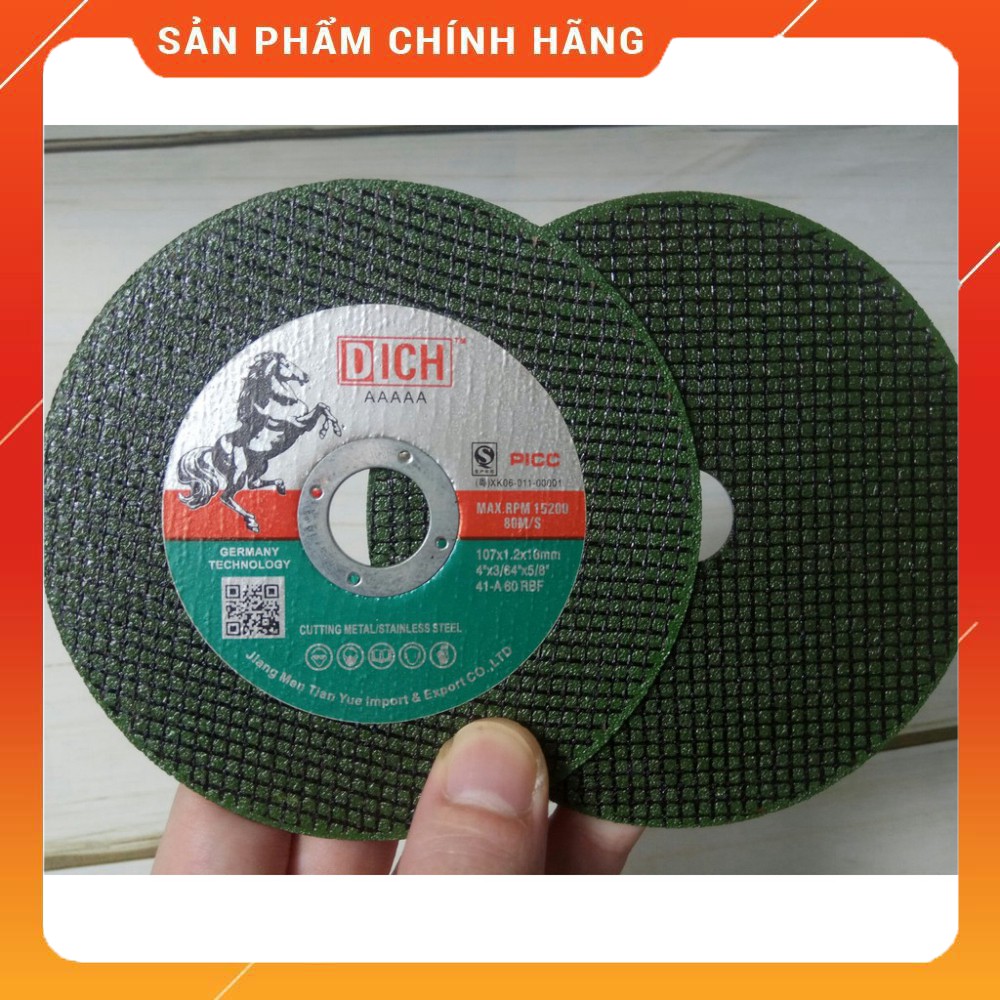 [HÀNG CHÍNH HÃNG] [ ẢNH THẬT]   ĐÁ CẮT 100MM NGỰA XANH 1 HỘP 50 VIÊN  [CHO KHÁCH XEM HÀNG]