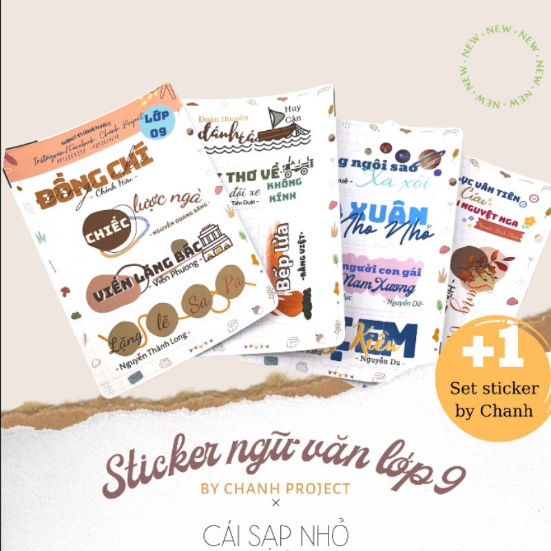 Set 16 tựa bài môn Ngữ Văn lớp 6,7,8,9,10,11,12 tiện dụng xinh xắn