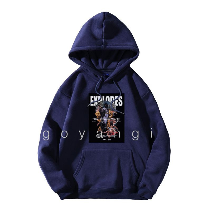 Áo hoodie Chaotic World oversize Unisex phong cách Hàn Quốc