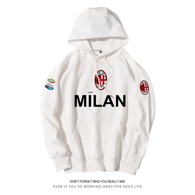 Áo thun thể thao nam in logo đội AC Milan