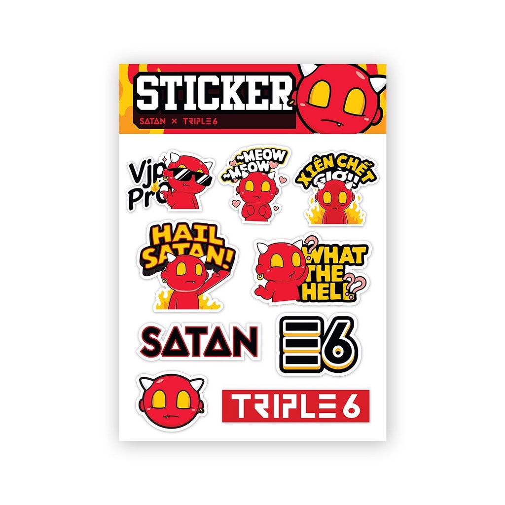 STICKER vjp pro, cute xỉu, đỉnh chóp TRIPLE6 #1