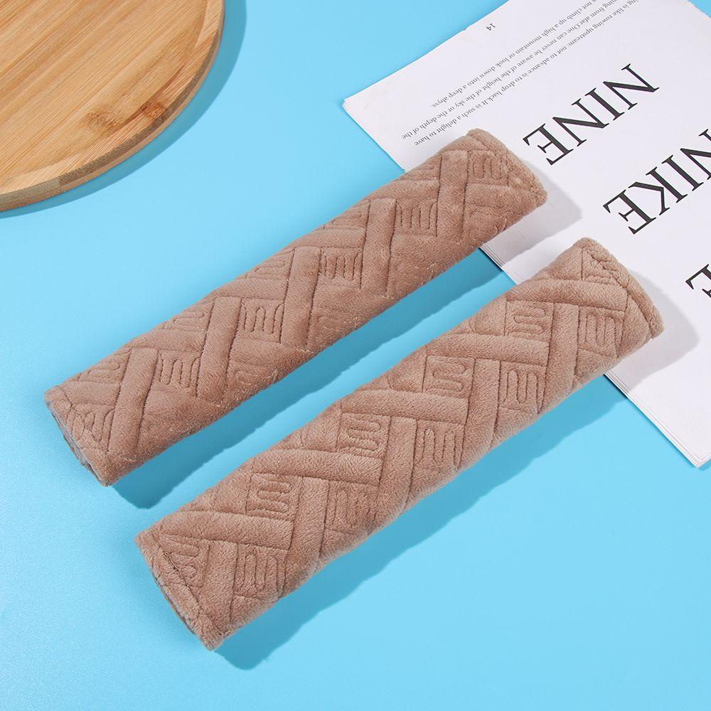 BTLIMER Bộ 2 Vỏ Bọc Dây Đai An Toàn Xe Hơi Bằng Vải Lông Nhung Nhiều Màu Chống Trượt