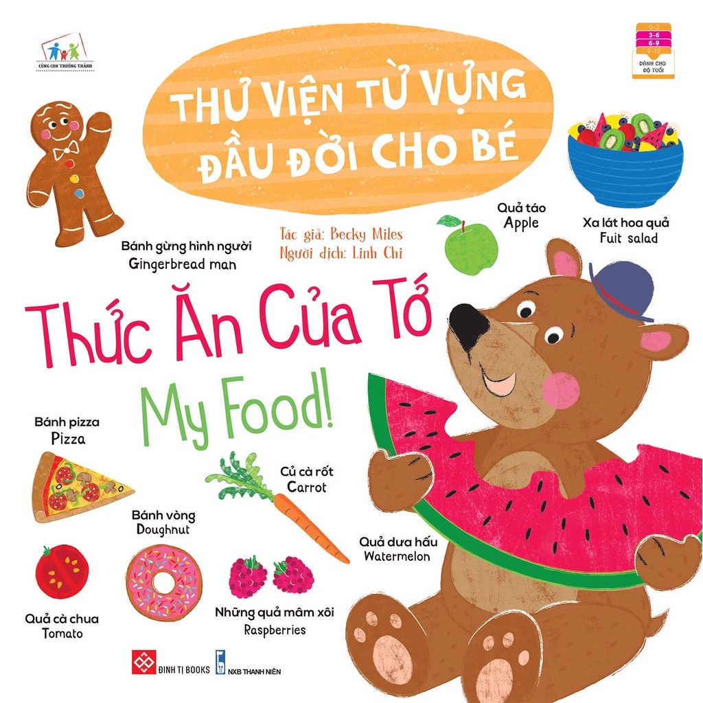 Sách - Thư viện từ vựng đầu đời cho bé - Thức ăn của tớ - My food!