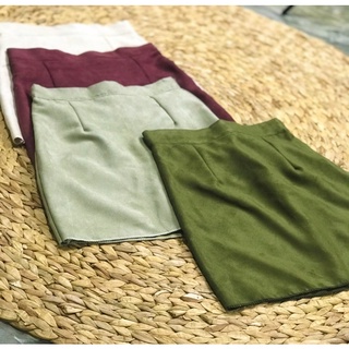 Chân váy chữ A chất da lộn