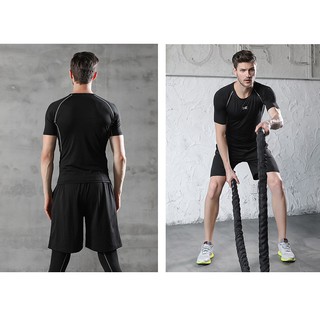 Set quần áo thể thao nam 💖 𝑭𝑹𝑬𝑬𝑺𝑯𝑰𝑷 💖 Bộ đồ tập Gym thể hình cho nam co giãn PRO Combat