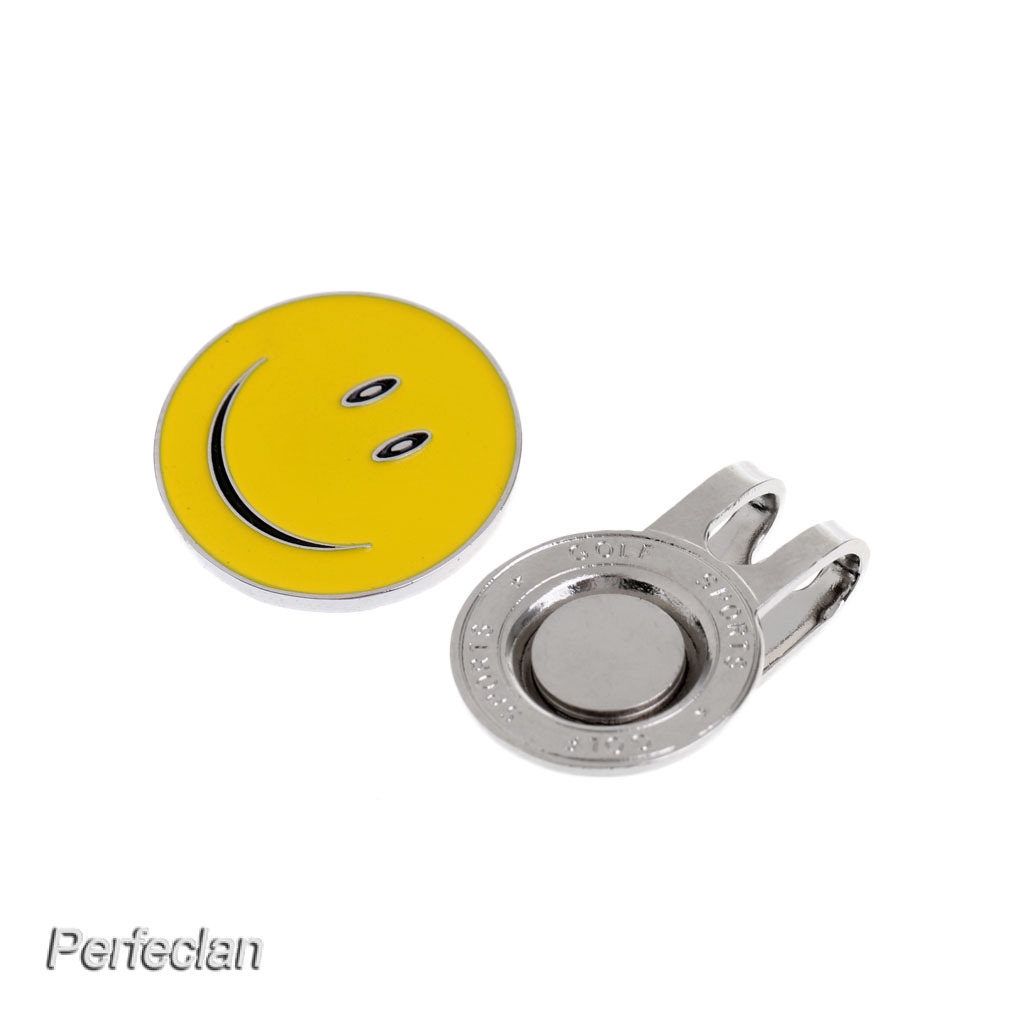 Kẹp Nam Châm Đánh Dấu Bóng Golf Hình Mặt Cười Đáng Yêu