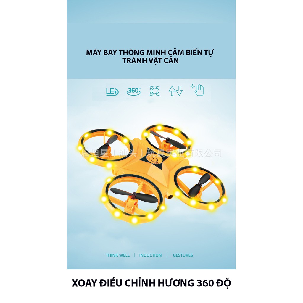 Máy Bay Điều Khiển Từ Xa 4 Cánh Mini F11 Cảm Ứng Bằng Tay Cực Xịn, Cực Chất Cảm Biến Thông Minh Tự Tránh Vật Cản