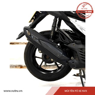 Mũi Tên Pô Cho Xe NVX xi trắng, Carbon - Chính Hãng Universe