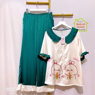 Bộ pijama lụa latinh cao cấp bigsize