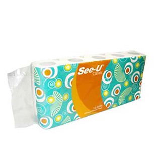 10 cuộn giấy vệ sinh see-u, 2 lớp, 140 tờ/cuộn