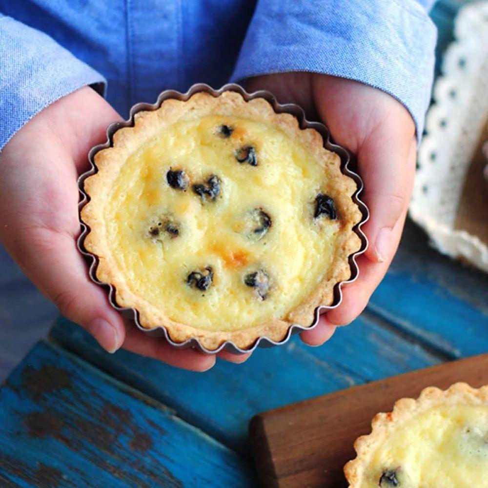 Khuôn Làm Bánh Tart DIY Có Thể Tháo Rời Đáy Tiện Dụng