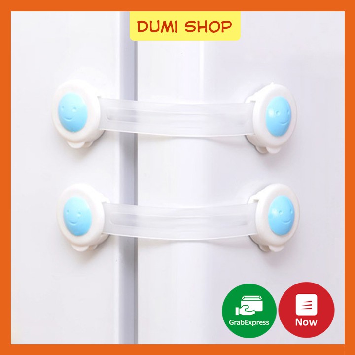 Combo 2 Khóa Tủ Lạnh, Chốt An Toàn Tủ Lạnh, Ngăn Kéo, Tủ Đồ - Dumi Shop