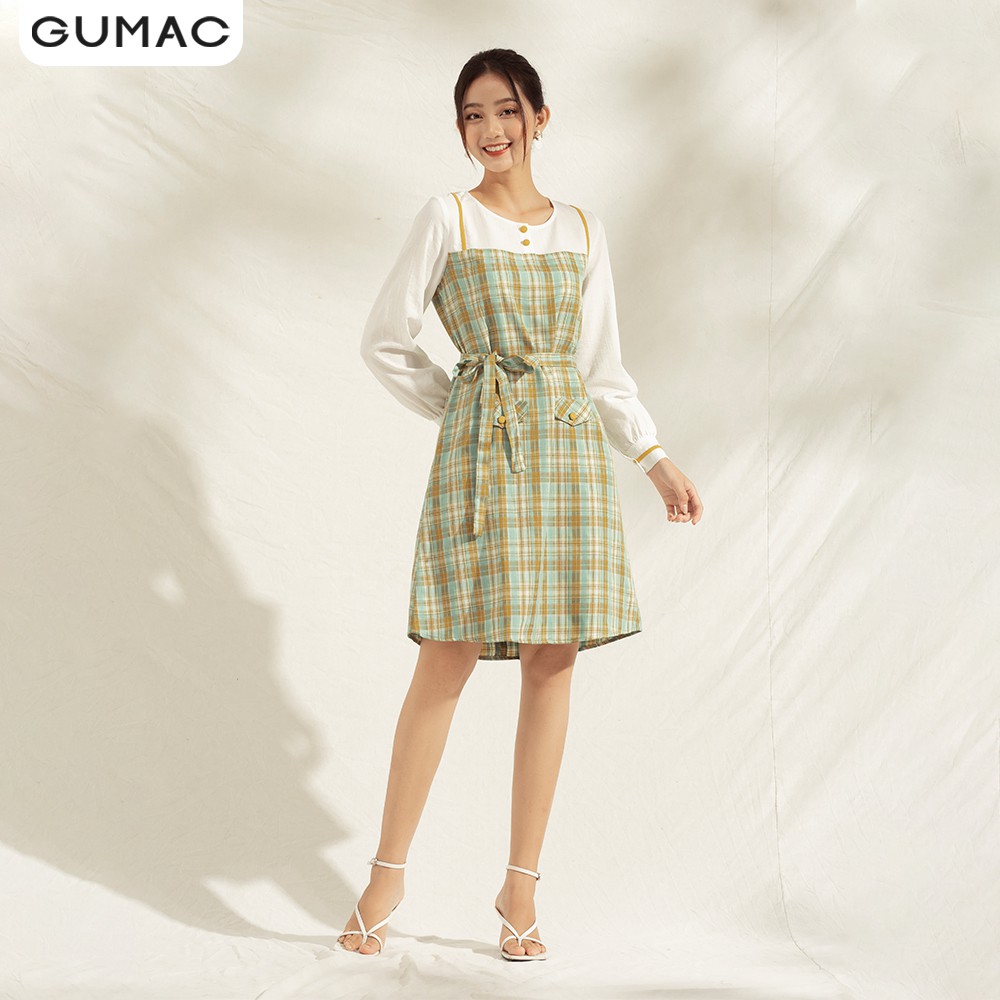 Đầm nữ phối 2 nút DA1172 GUMAC