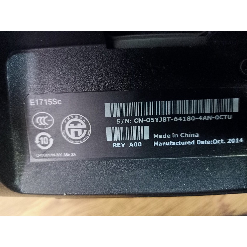 Màn Hình Cũ Dell 17" E1715S  (1280x1024/TN/60Hz/5ms) | BigBuy360 - bigbuy360.vn