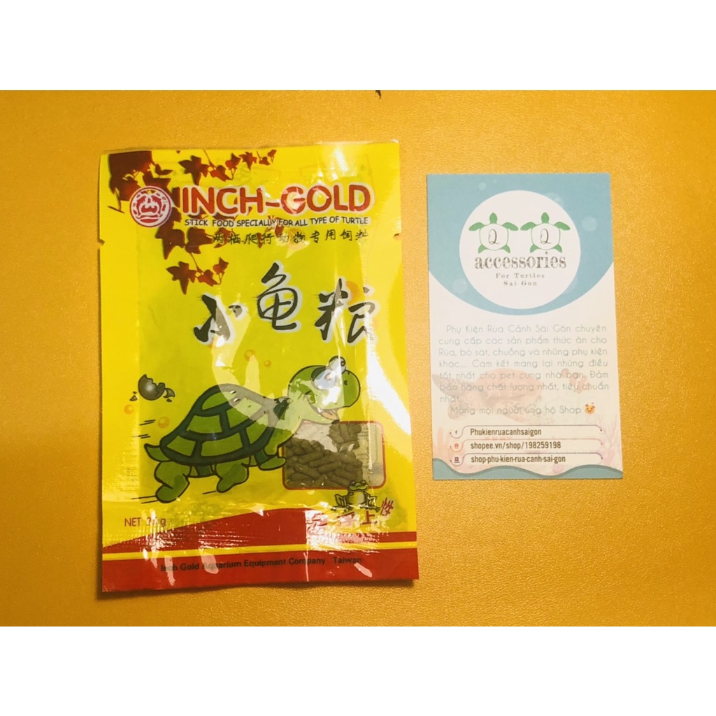 Thức ăn INCH-GOLD có trong rau cho rùa nước baby (1 gói) | Phụ Kiện Rùa Cảnh Sài Gòn