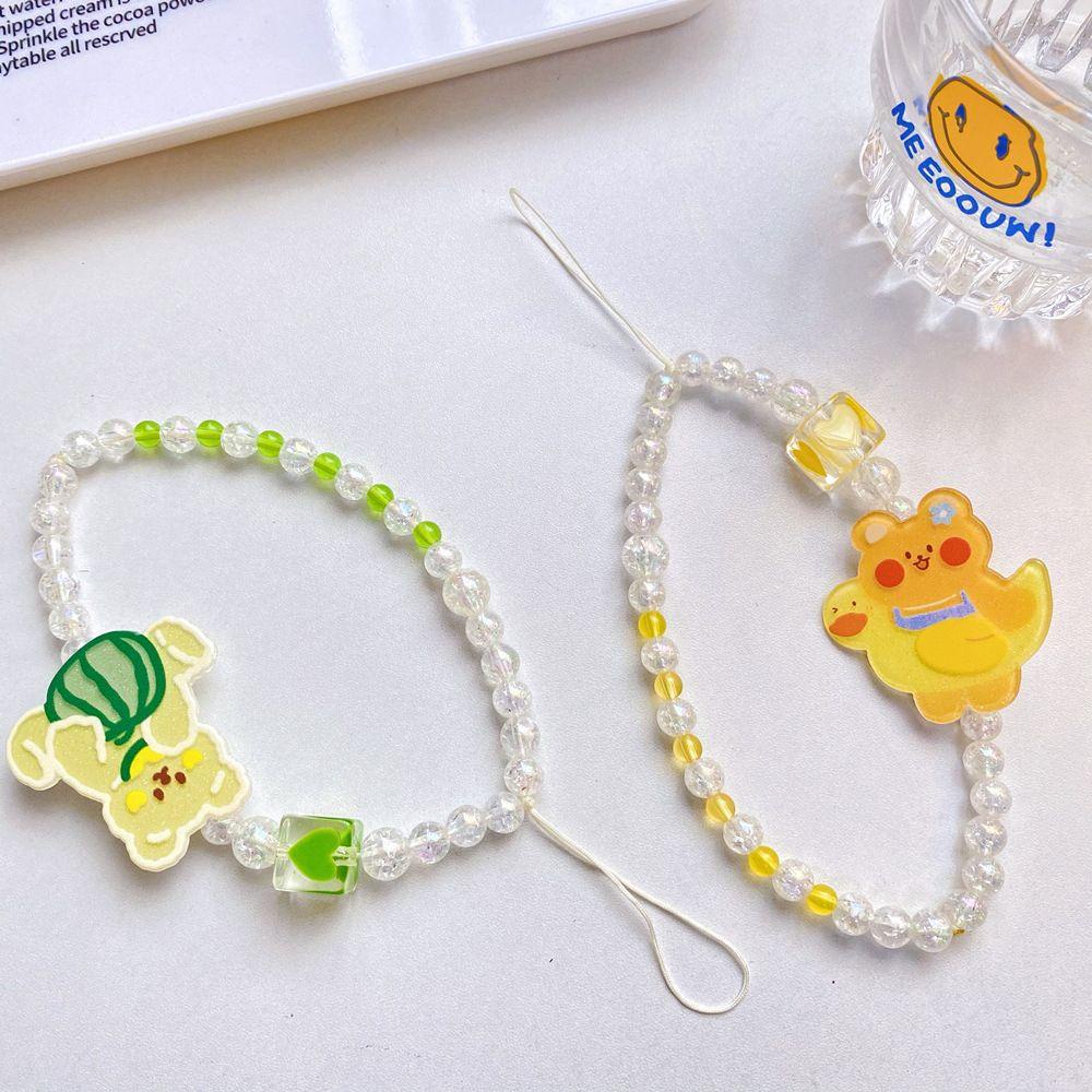 Dây Đeo Điện Thoại In Hình Gấu / Thỏ / Vịt Dễ Thương