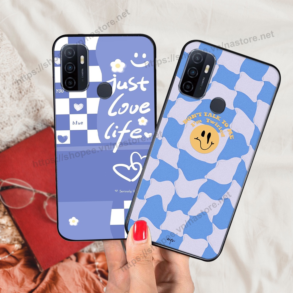 Ốp lưng Oppo A53 trái tim hình gấu cute cá tính, giá rẻ, cực bền