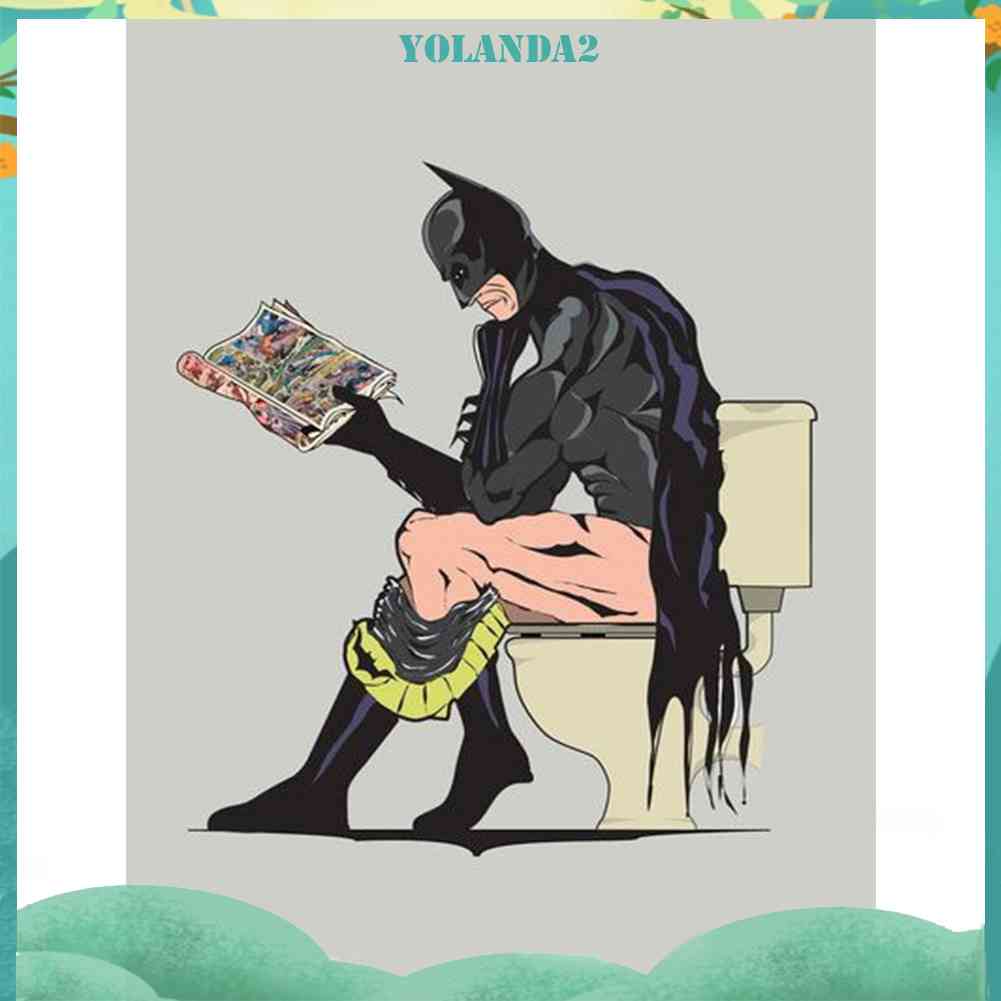 Bộ Tranh Đính Đá 5D DIY Hình Batman Toàn Bộ Trang Trí Tường Nhà