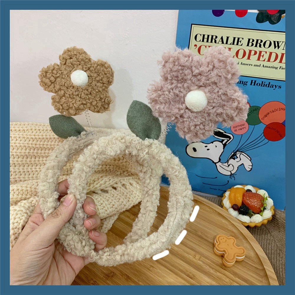 Băng Đô Len Hình Bông Hoa Xinh Xắn