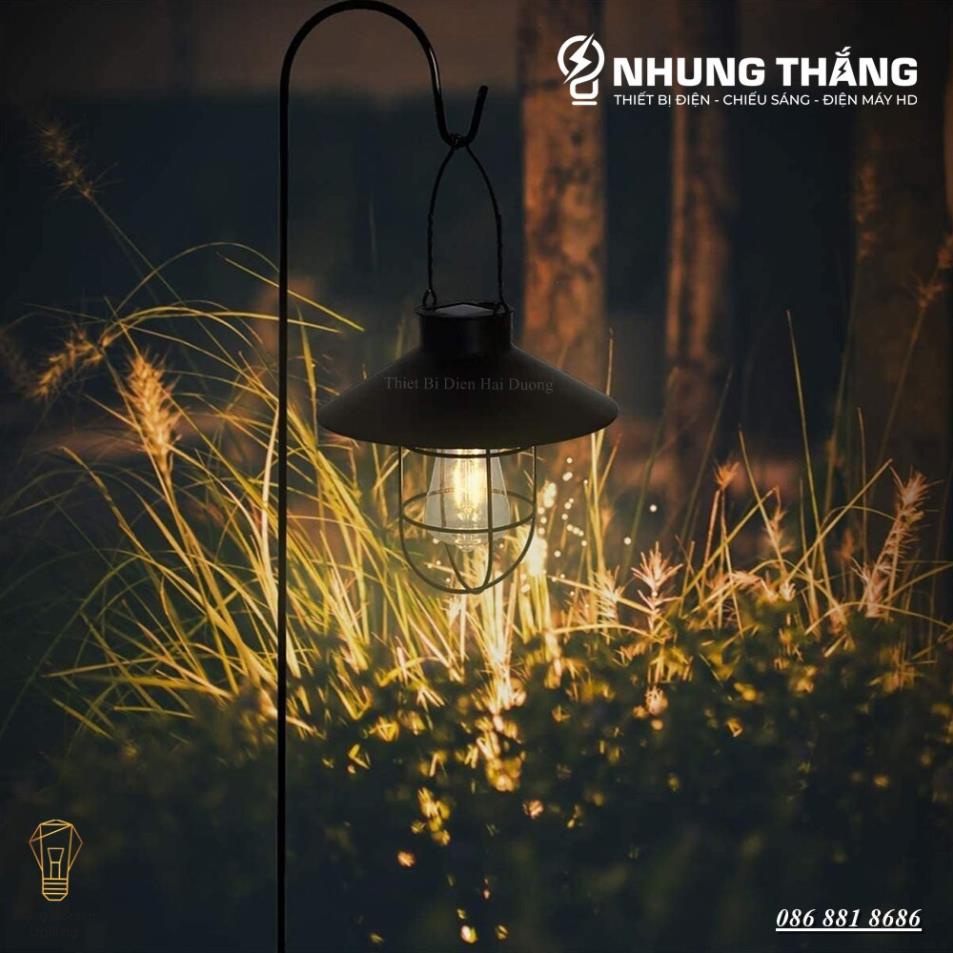 Đèn Treo Thả Phòng Nổ Retro PA02 - Sử Dụng Năng Lượng Mặt Trời - Decor Bắc Âu Trang Trí -Chống Nước Ip65 - Tặng Kèm Bóng
