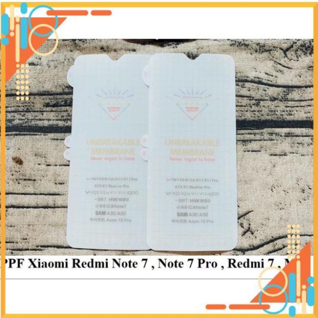 Dán dẻo PPF Full màn Xiaomi Redmi 7/ Note 7/ Note 7 Pro trong suốt