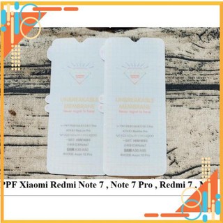 Dán dẻo PPF Full màn Xiaomi Redmi 7/ Note 7/ Note 7 Pro trong suốt
