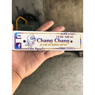Bảng tên titanium khắc theo yêu cầu các loại xe