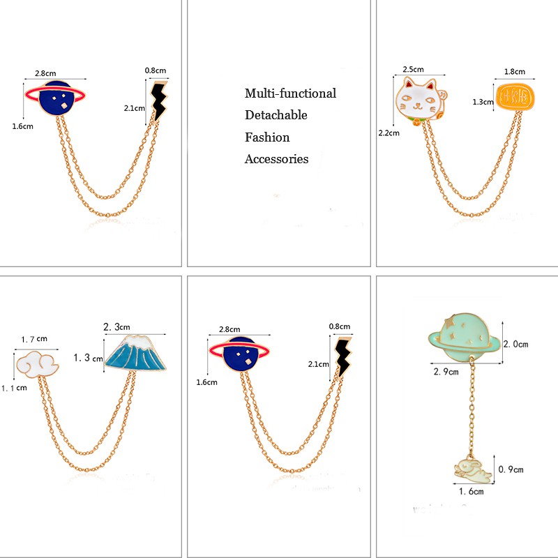 Ghim cài áo nhiều hình dạng tùy chọn độc đáo