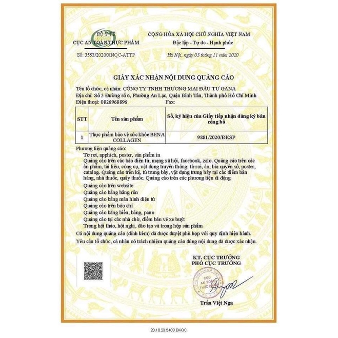 BENA COLLAGEN GANA Hộp 30 gói  [Hàng chính hãng] | BigBuy360 - bigbuy360.vn